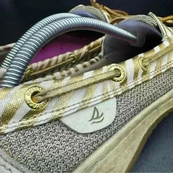 Sperry boat shoes ladies size 7.5M golden accents single eye - Picture 5 of 9